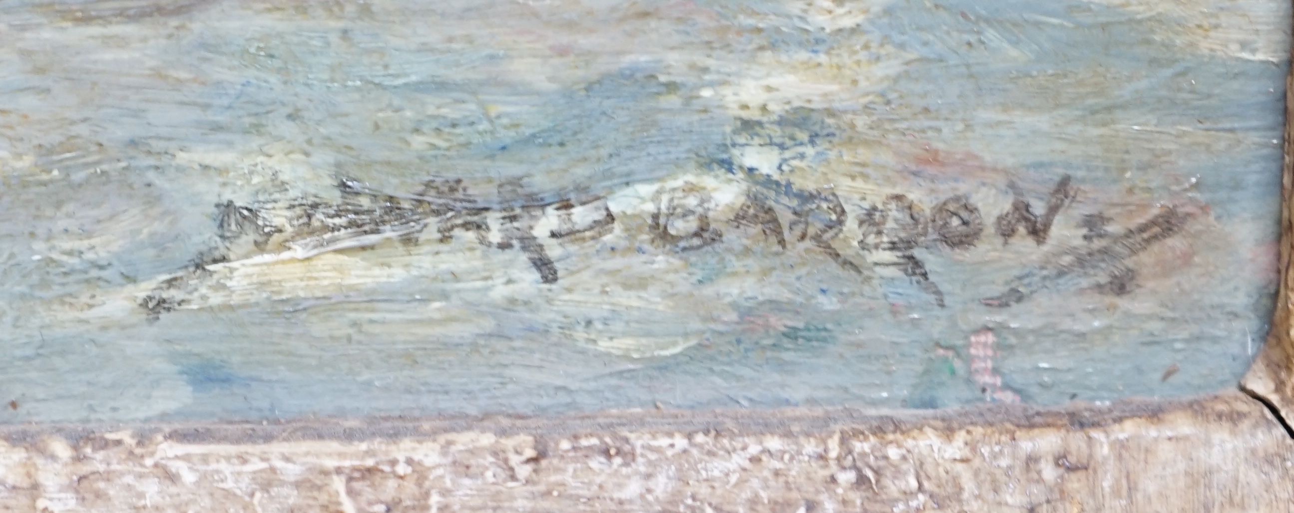Edward Barrow, oil on board, The River at Rye, signed, 40 x 50cm